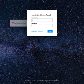 OpenMage LTS Dashboard-Login
